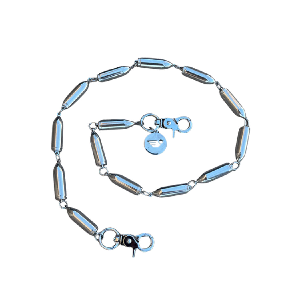 Bullet Wallet Chain (Silver)
